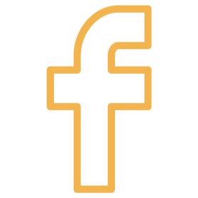 An icon of the Facebook logo.